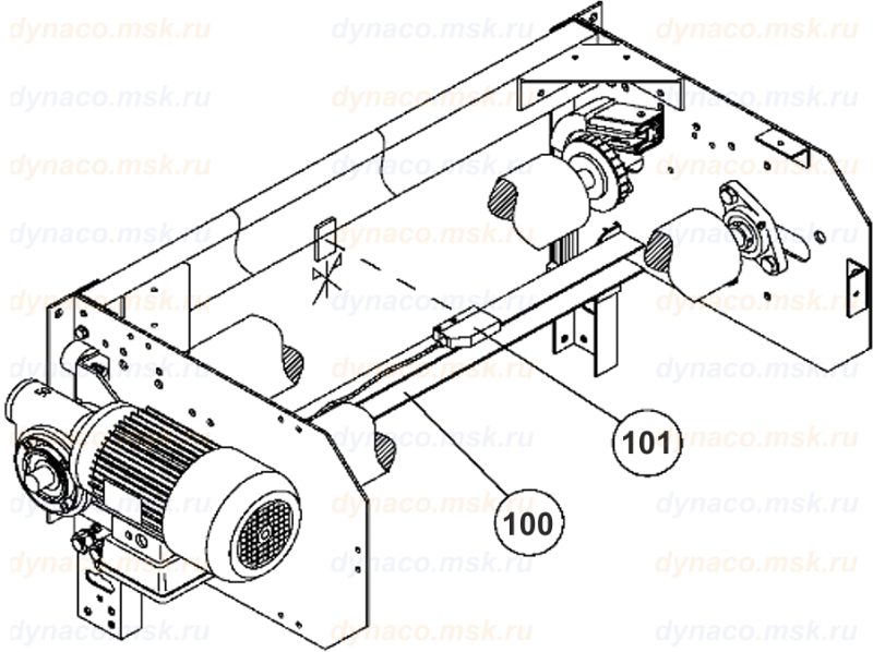 Каталог запасных частей для скоростных ворот Dynaco M2: ИК датчик