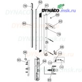 Запасные части для автоматических ворот Dynaco M2: боковая направляющая