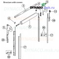 Запасные части для автоматических ворот Dynaco D311: структура с защитными коробами