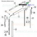 Запасные части для автоматических ворот Dynaco D311: структура без защитных коробов